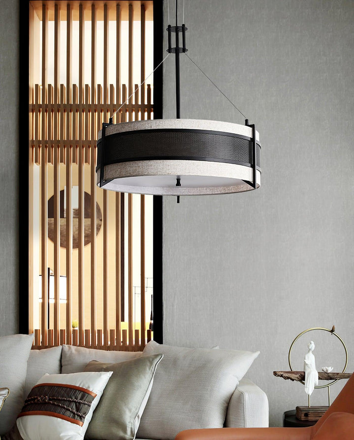 Rivanora lampadario Pedesina nero Rete LED
