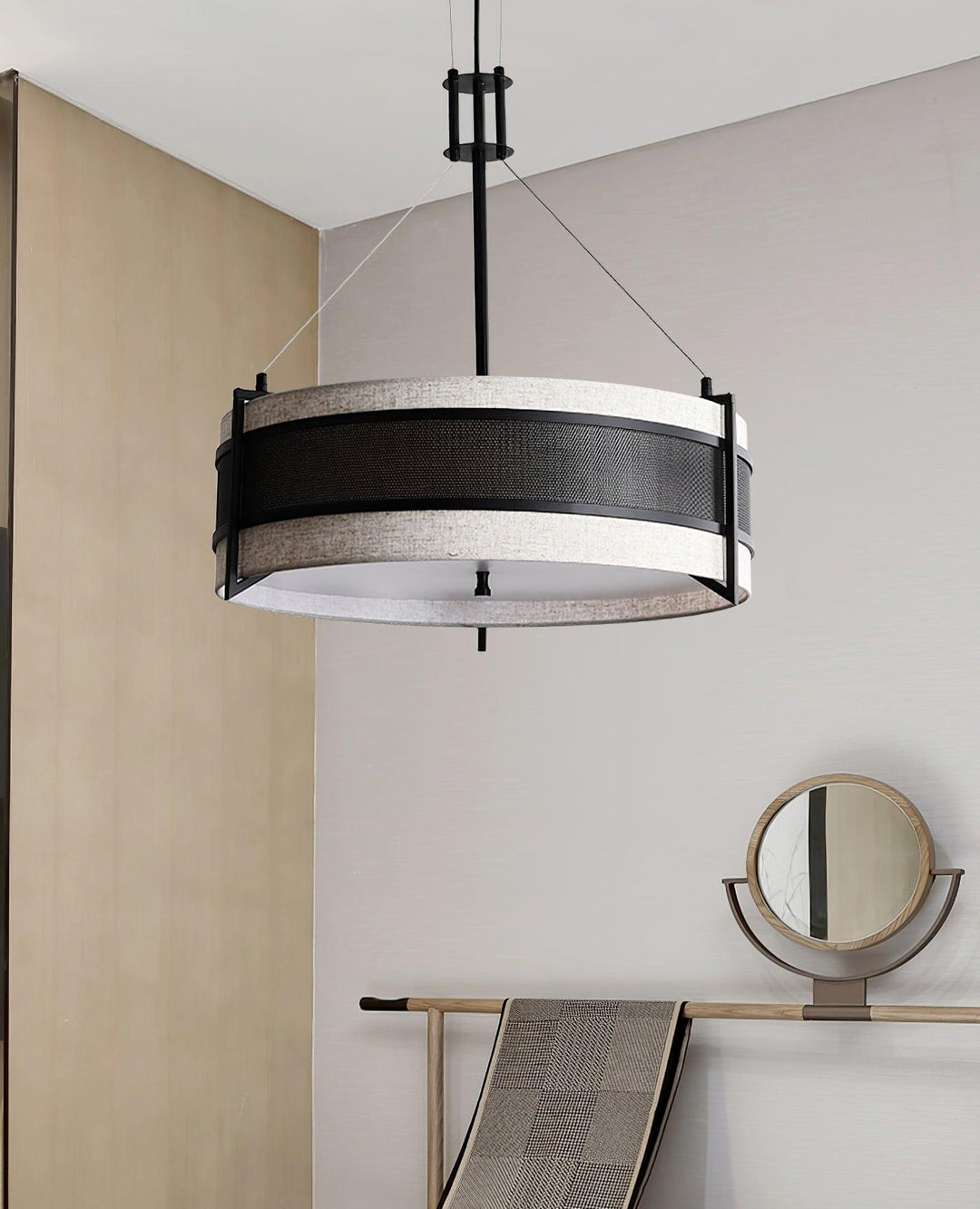 Rivanora lampadario Pedesina nero Rete LED