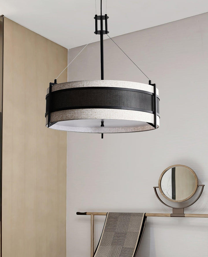Rivanora lampadario Pedesina nero Rete LED