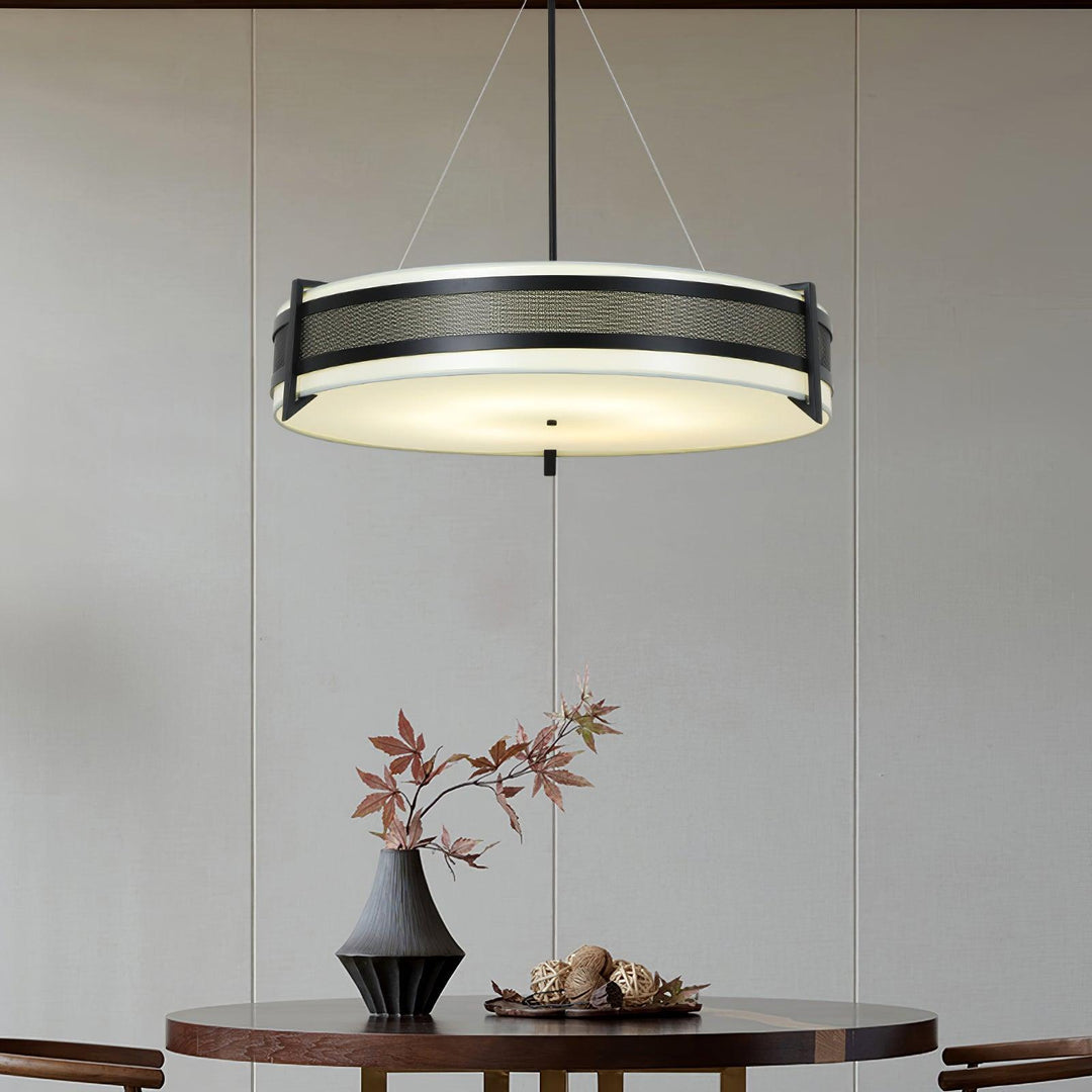 Rivanora lampadario Pedesina nero Rete LED