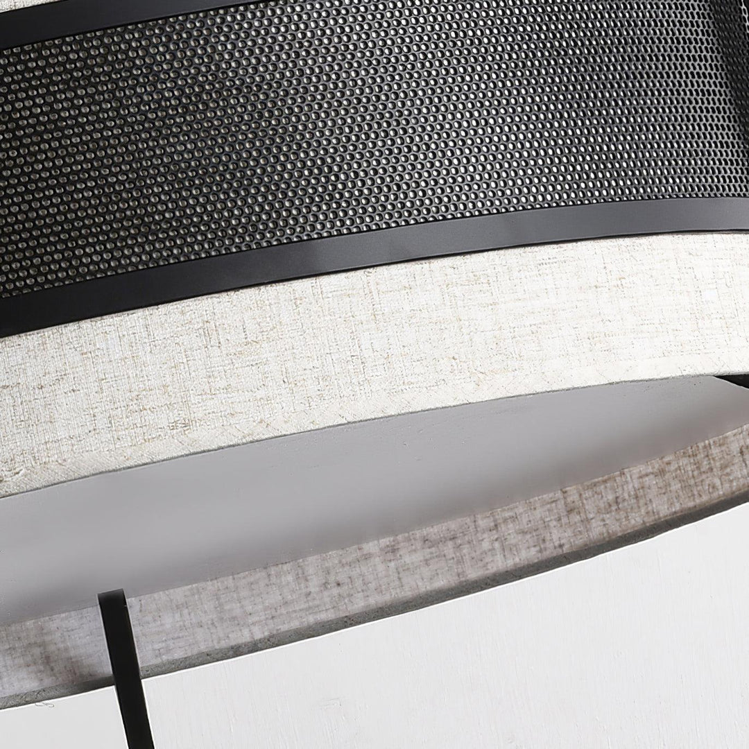 Rivanora lampadario Pedesina nero Rete LED