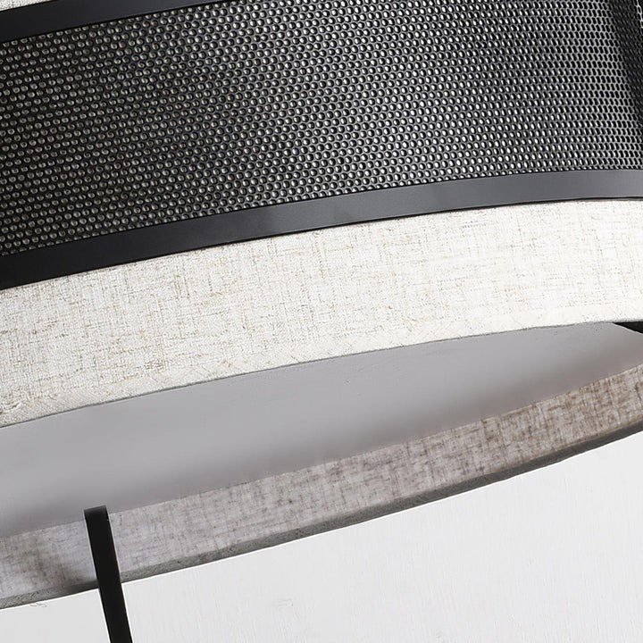 Rivanora lampadario Pedesina nero Rete LED