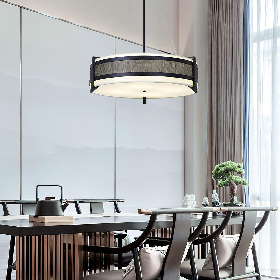 Rivanora lampadario Pedesina nero Rete LED