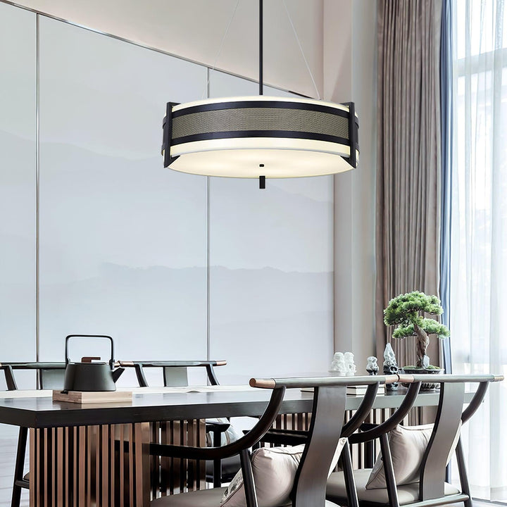 Rivanora lampadario Pedesina nero Rete LED