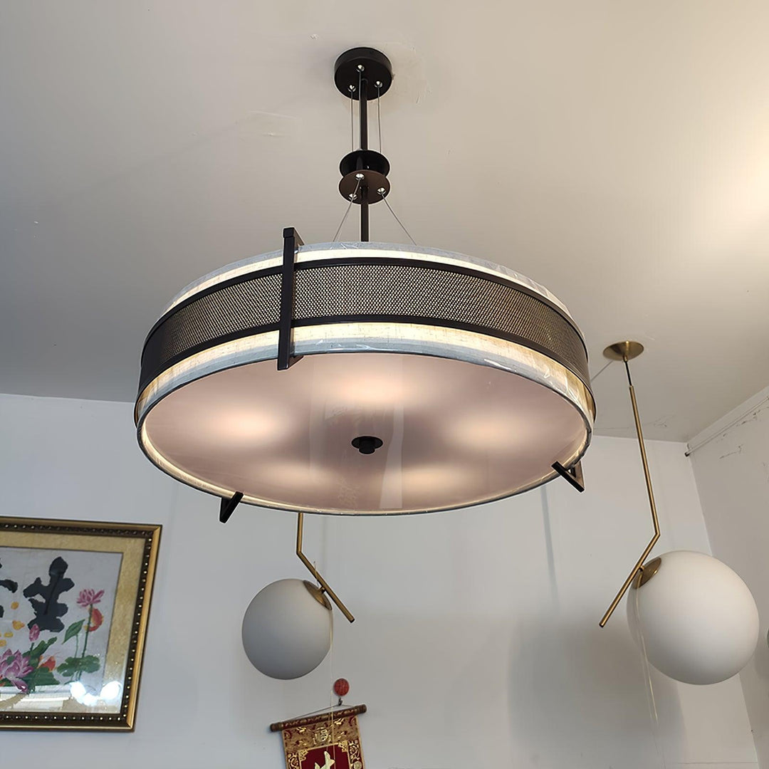 Rivanora lampadario Pedesina nero Rete LED