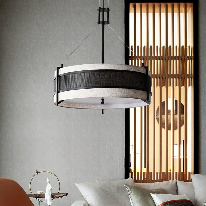Rivanora lampadario Pedesina nero Rete LED