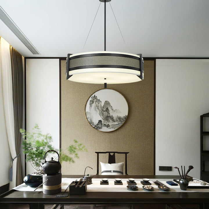 Rivanora lampadario Pedesina nero Rete LED