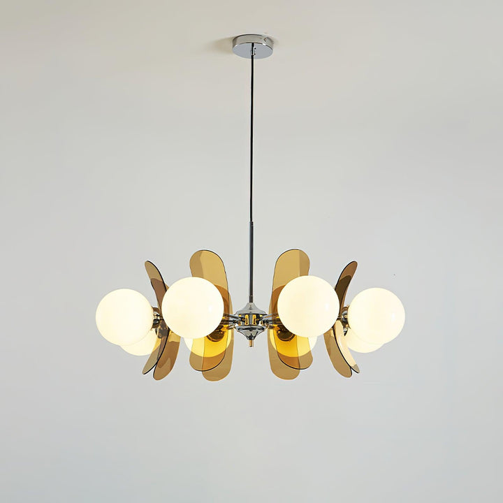 Aria Lampadario Marrone e Arancione