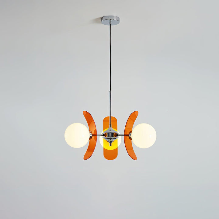 Aria Lampadario Marrone e Arancione