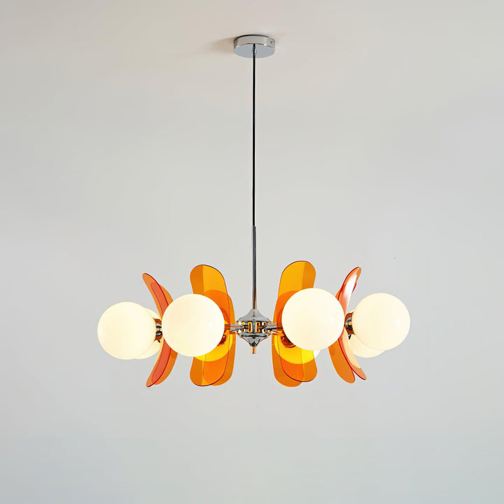 Aria Lampadario Marrone e Arancione