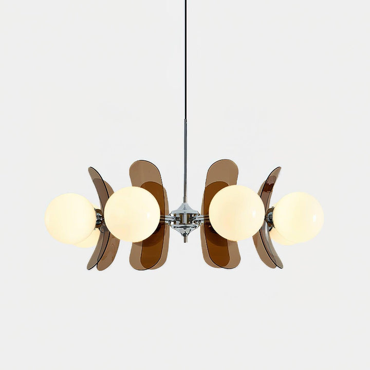Aria Lampadario Marrone e Arancione