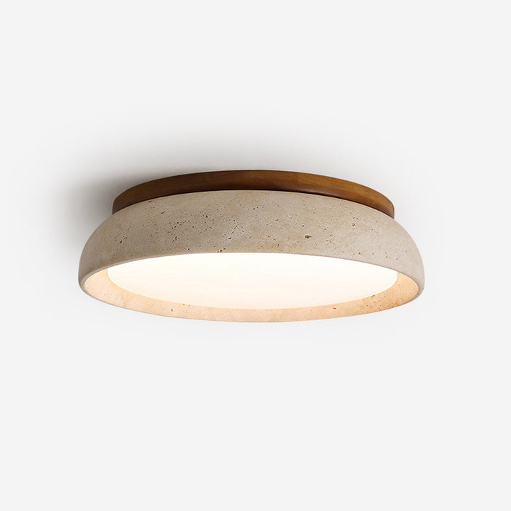 Ritta Lampada da Soffitto in Pietra Travertino