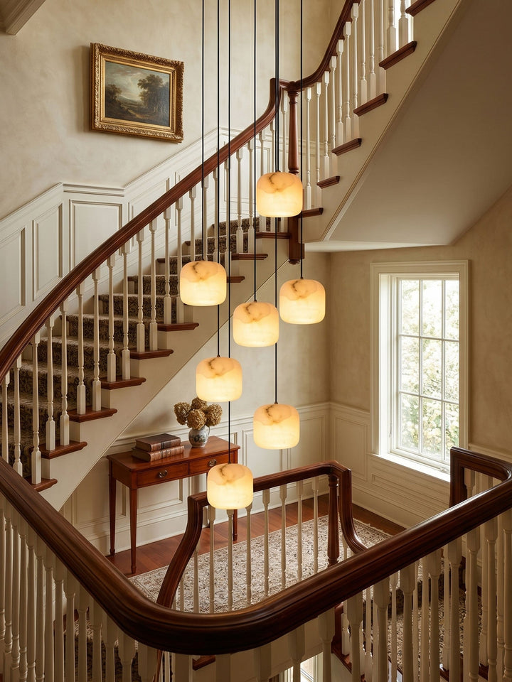 Serelle alabastro lampadario a grappolo