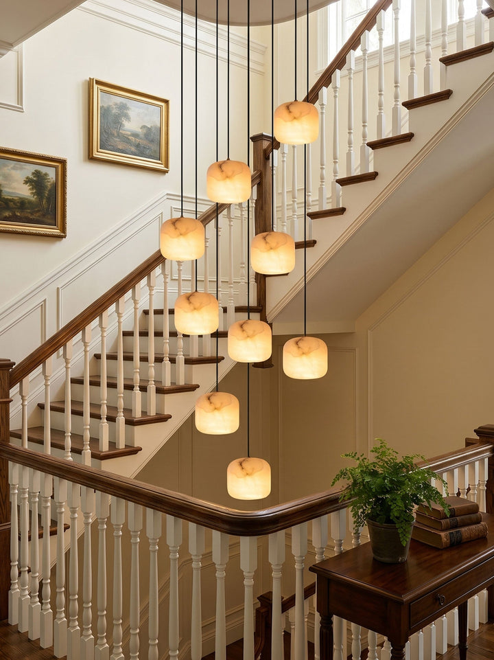 Serelle alabastro lampadario a grappolo