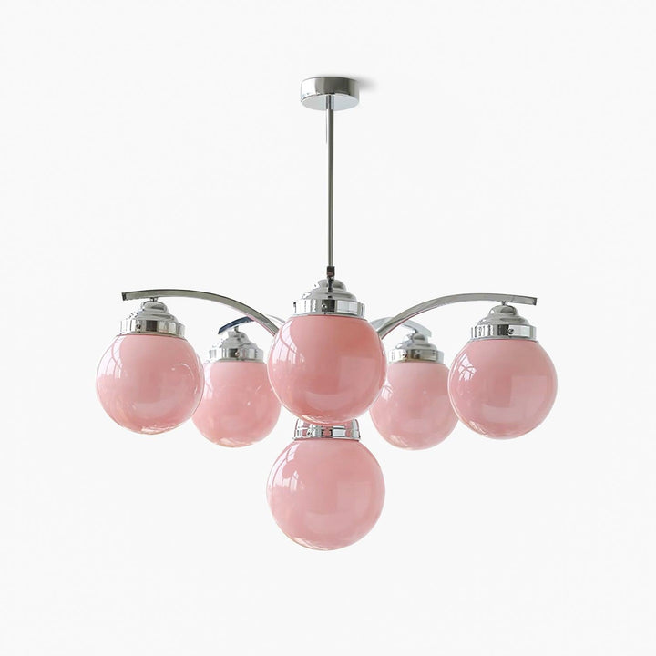 Lioreena lampadario vetro Rosa