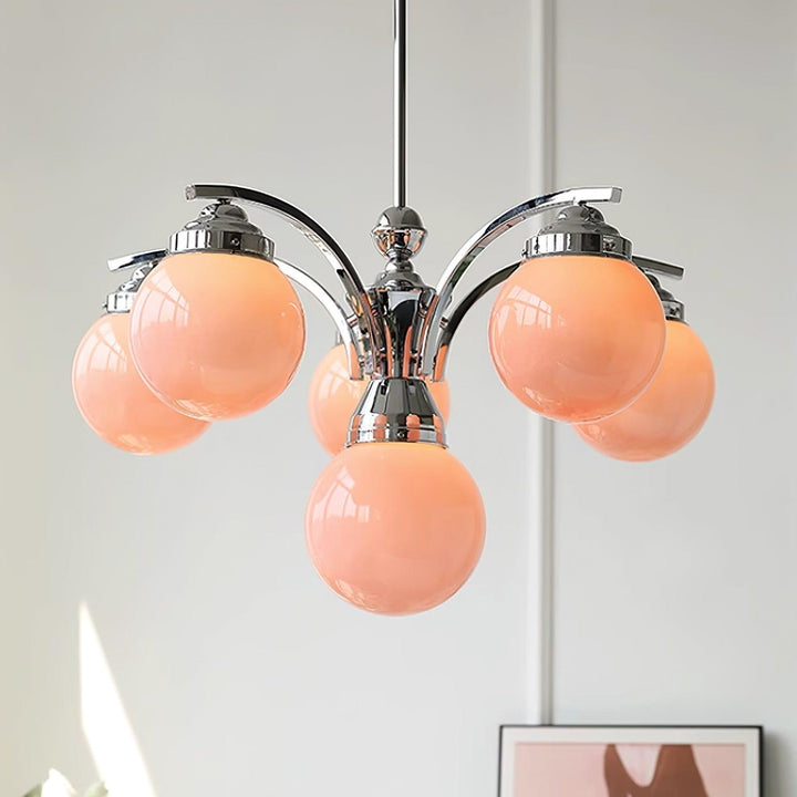 Lioreena lampadario vetro Rosa
