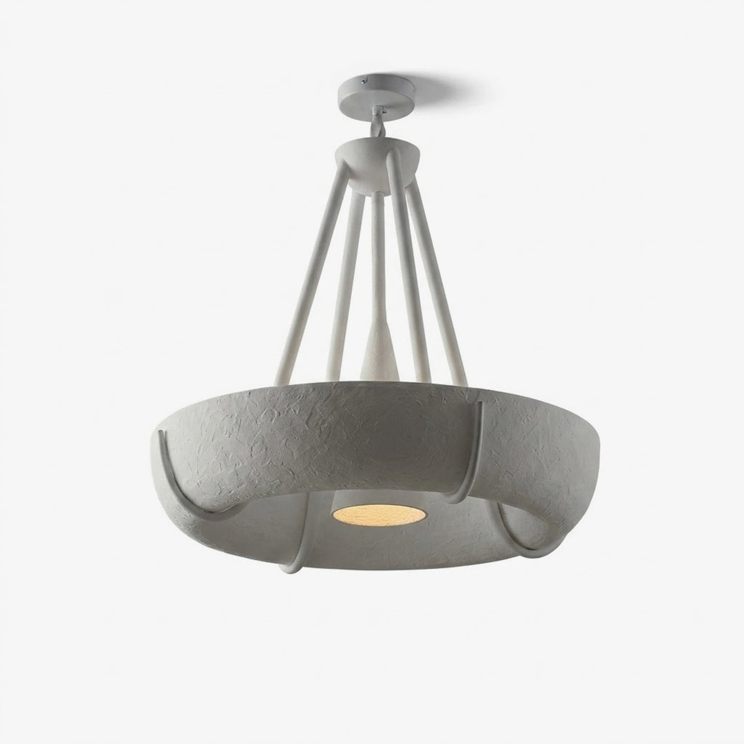 Lampadario gesso Drum cilindrico