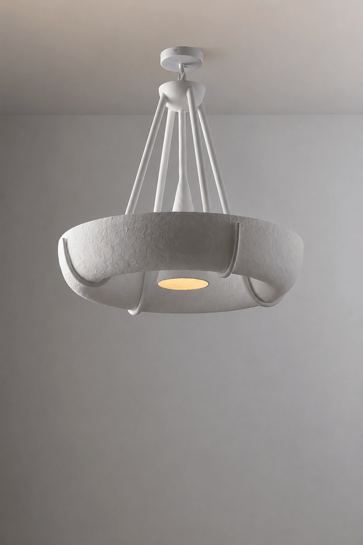 Lampadario gesso Drum cilindrico
