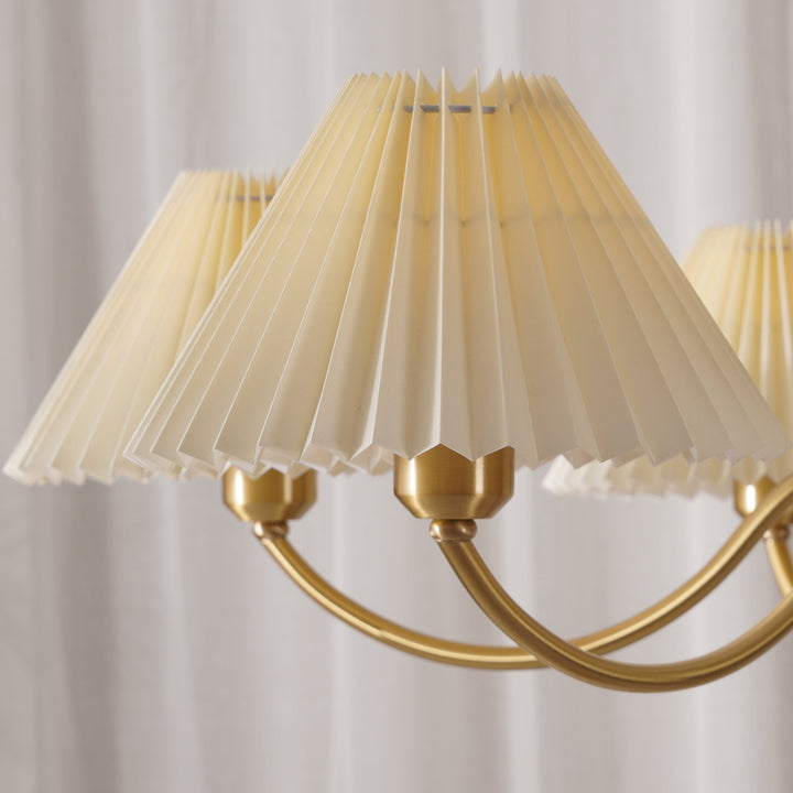 Muto Lampadario Plissettato in Tessuto