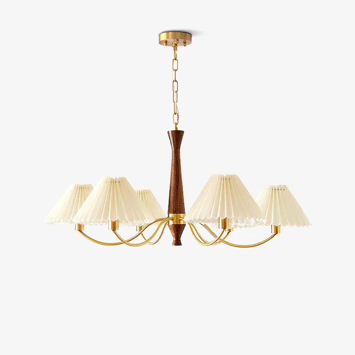 Muto Lampadario Plissettato in Tessuto
