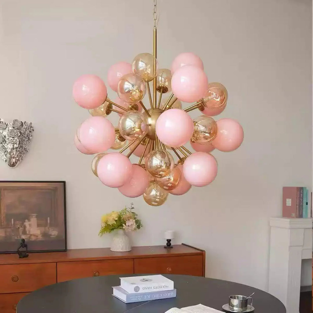 Eiruiel lampadario globi in vetro Sputnik