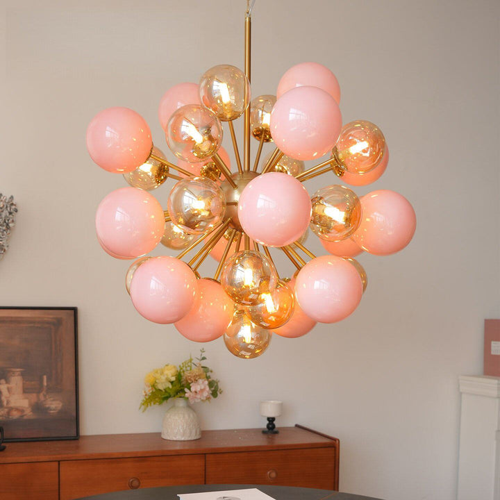 Eiruiel lampadario globi in vetro Sputnik