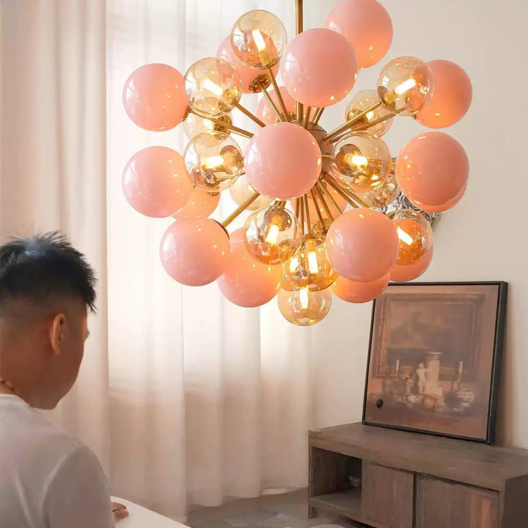 Eiruiel lampadario globi in vetro Sputnik