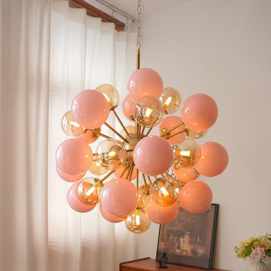 Eiruiel lampadario globi in vetro Sputnik
