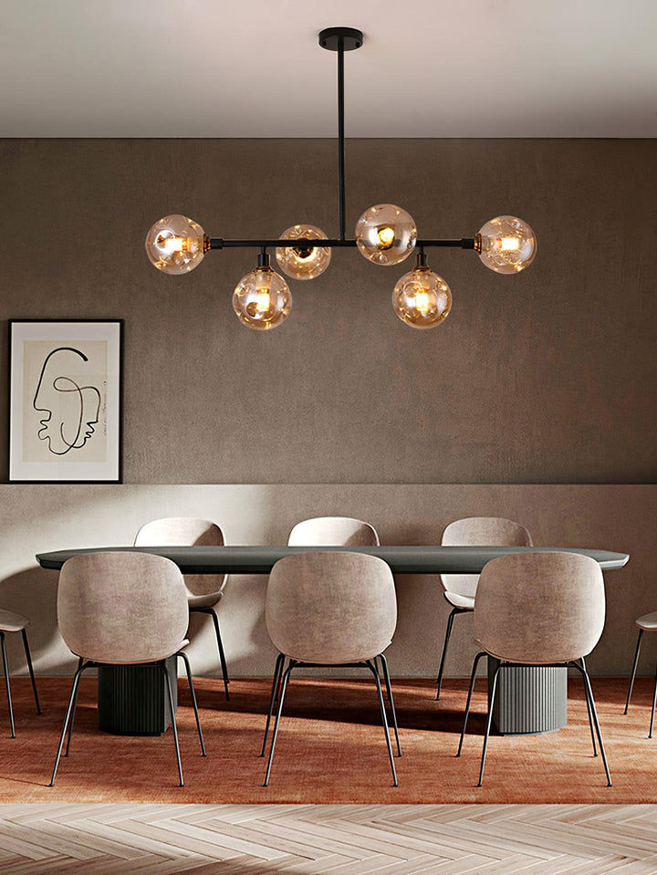 Velaiel lampadario in vetro e metallo
