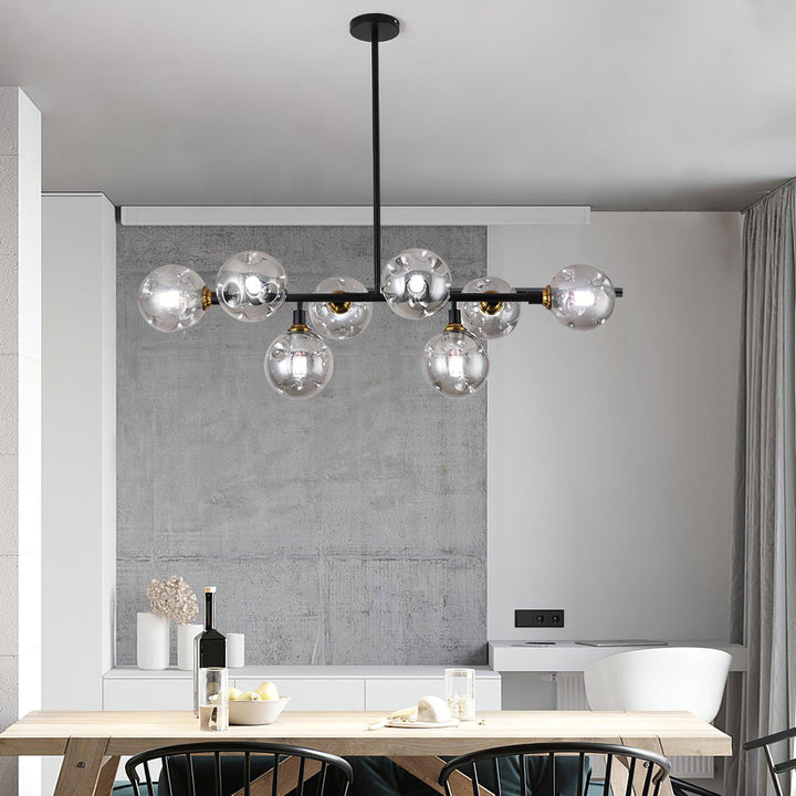 Velaiel lampadario in vetro e metallo