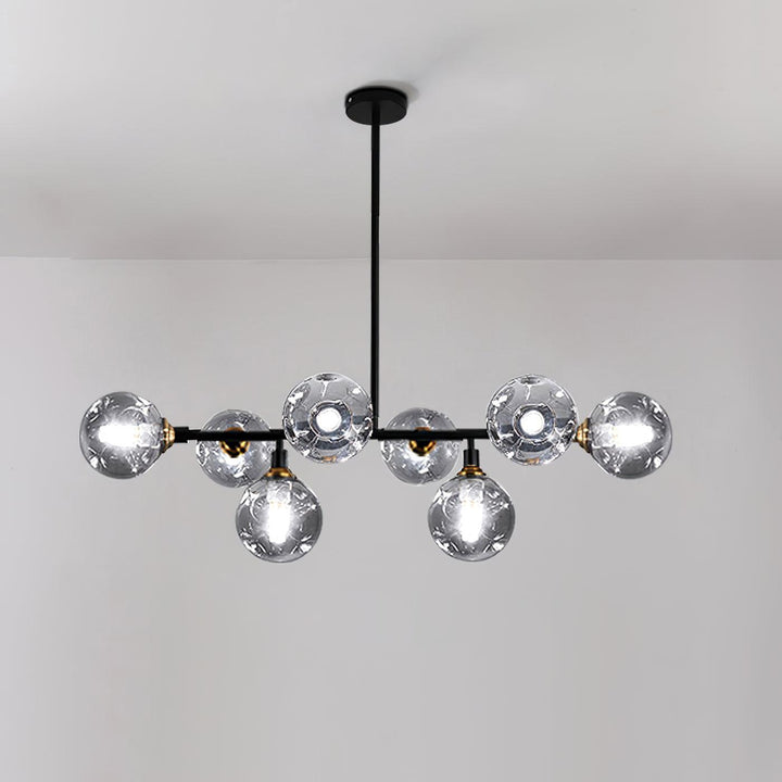 Velaiel lampadario in vetro e metallo