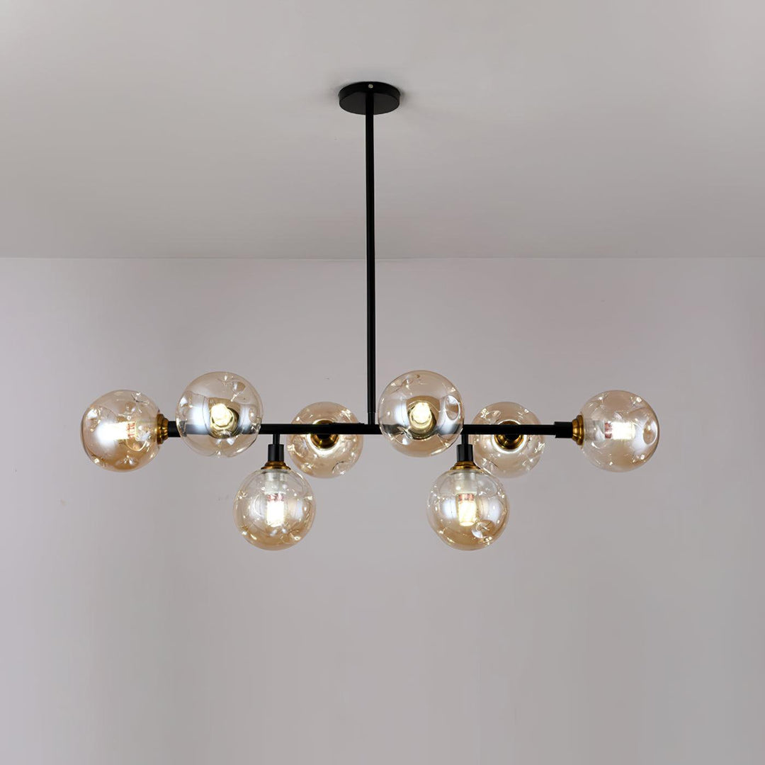 Velaiel lampadario in vetro e metallo