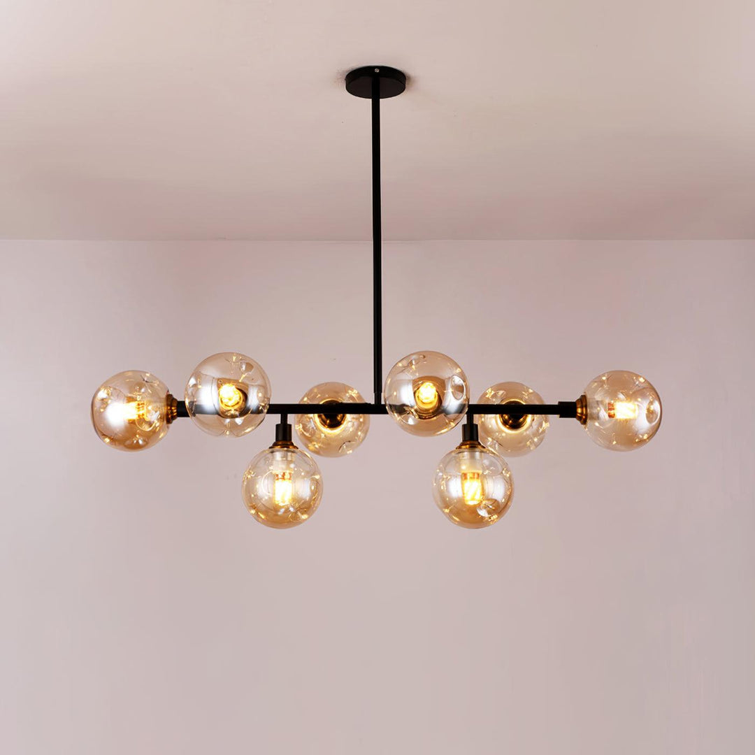 Velaiel lampadario in vetro e metallo