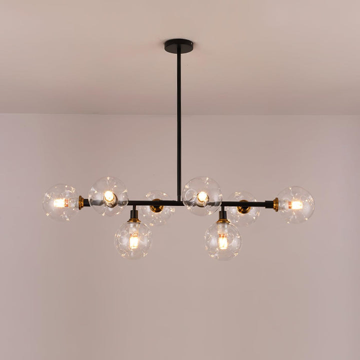 Velaiel lampadario in vetro e metallo