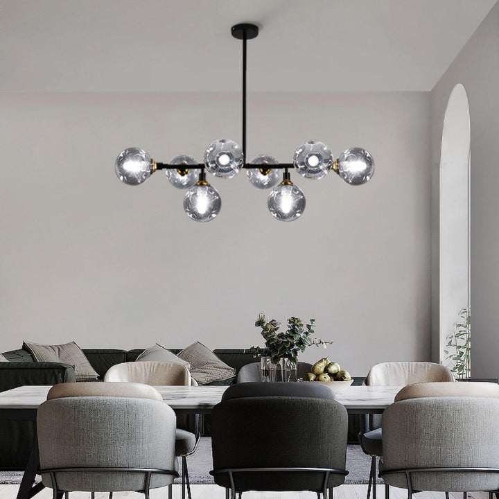 Velaiel lampadario in vetro e metallo