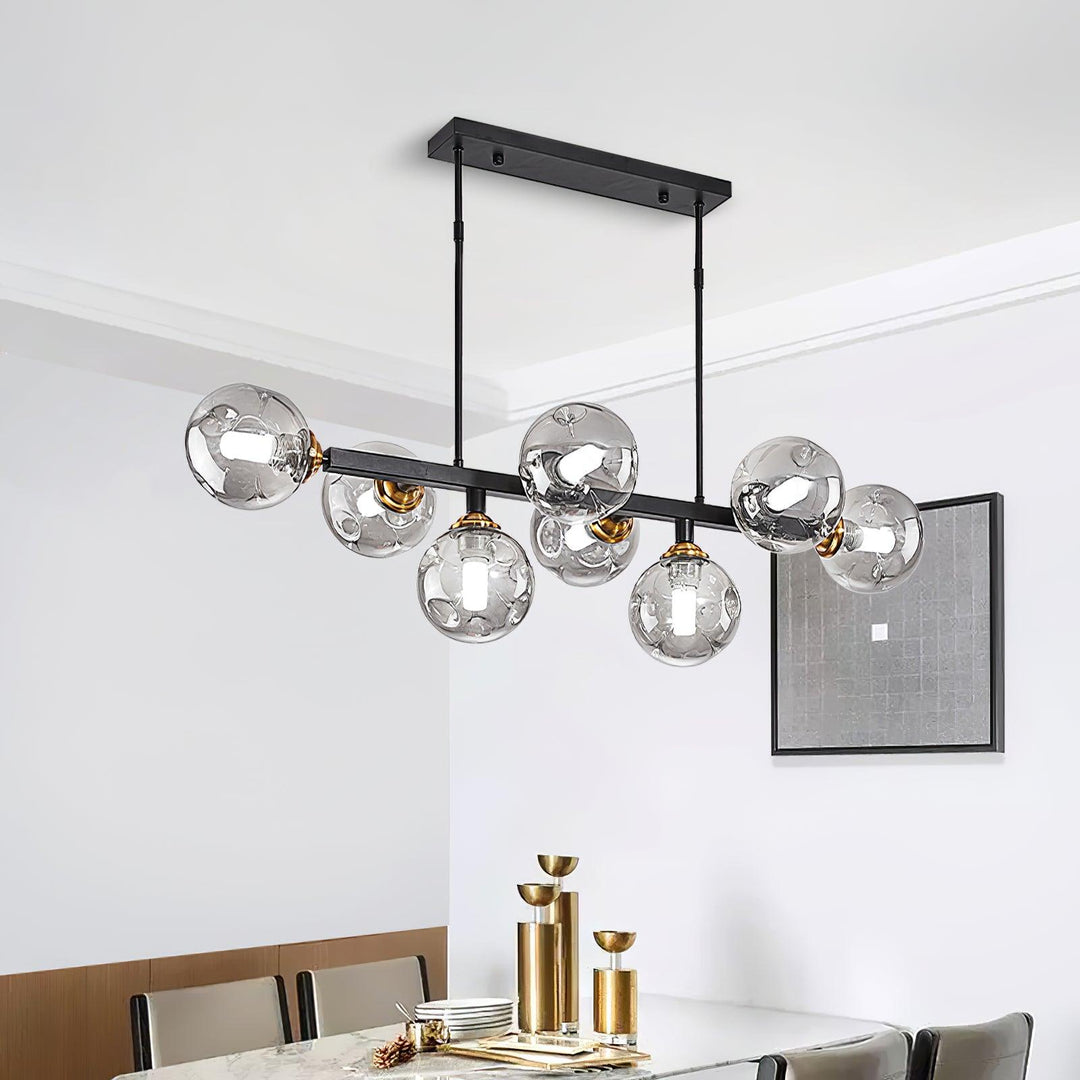 Velaiel lampadario in vetro e metallo