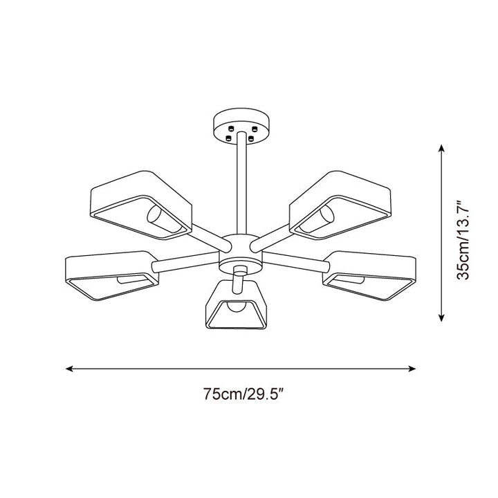 Selanella lampada da soffitto