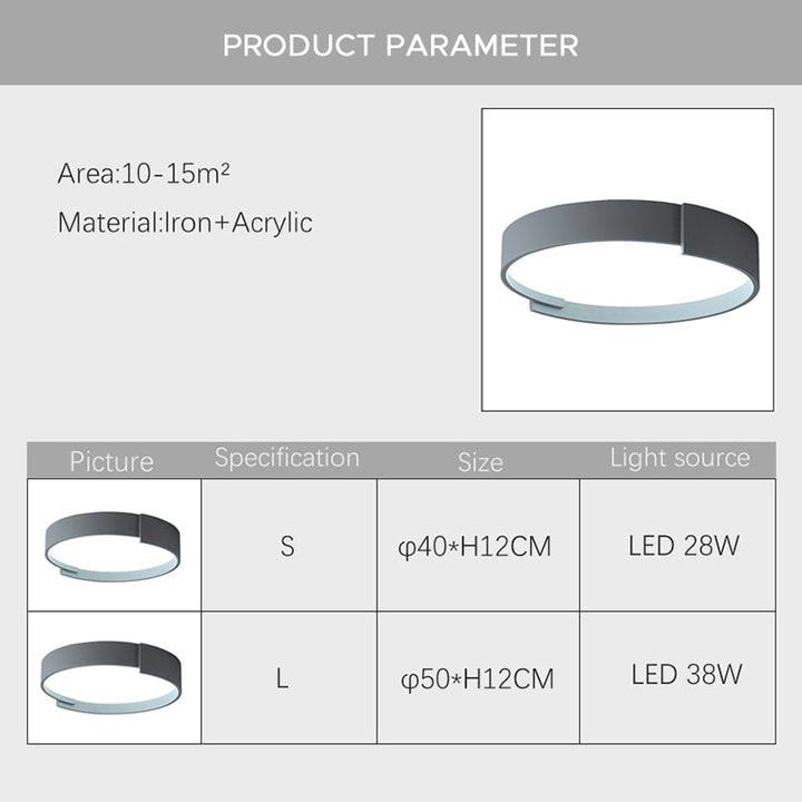 Arisha Moderne LED Plafoniere Doppio Livello Rotonde