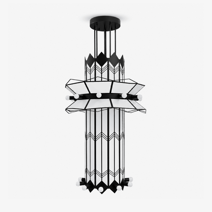 Elvior lampadario Art Deco a sospensione