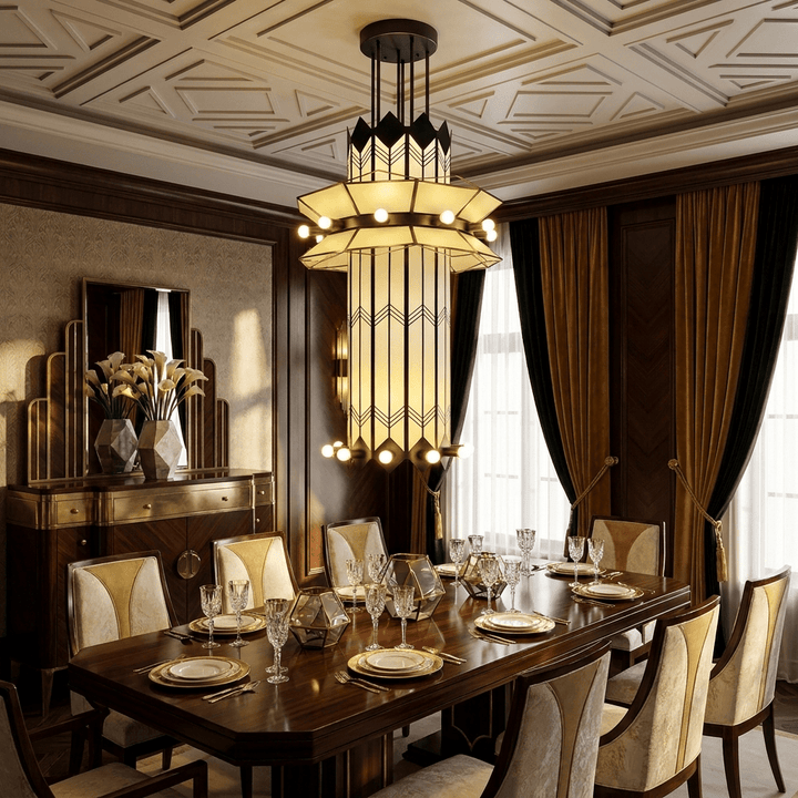 Elvior lampadario Art Deco a sospensione