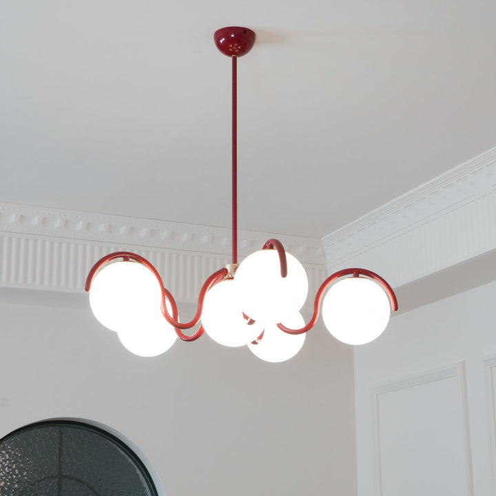 Aria Lampadario Lineare Curvo