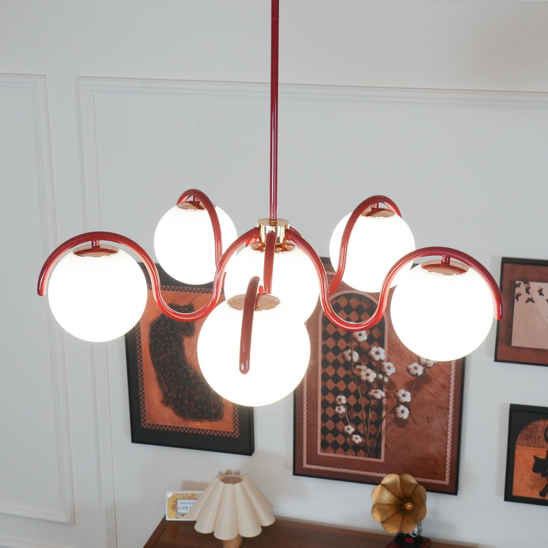 Aria Lampadario Lineare Curvo