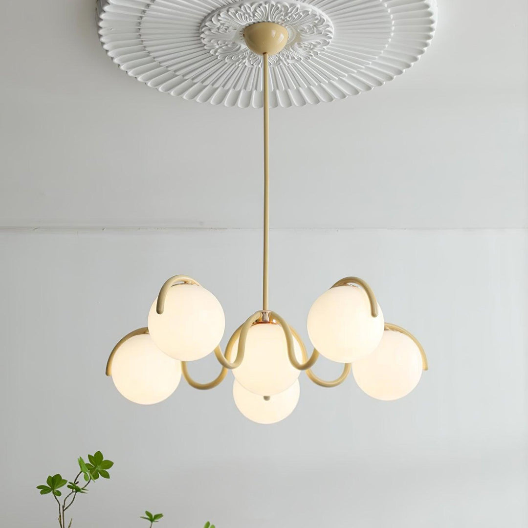 Aria Lampadario Lineare Curvo
