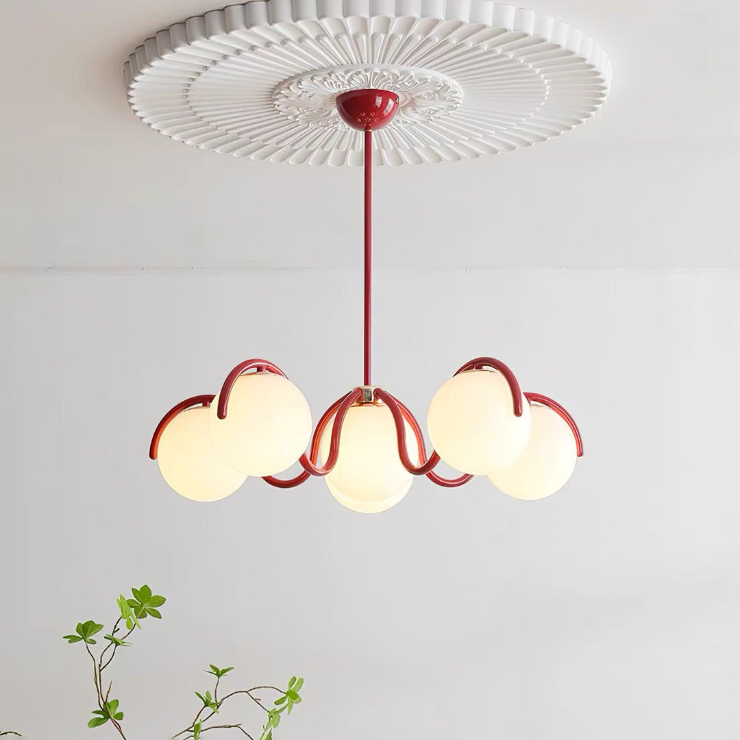 Aria Lampadario Lineare Curvo