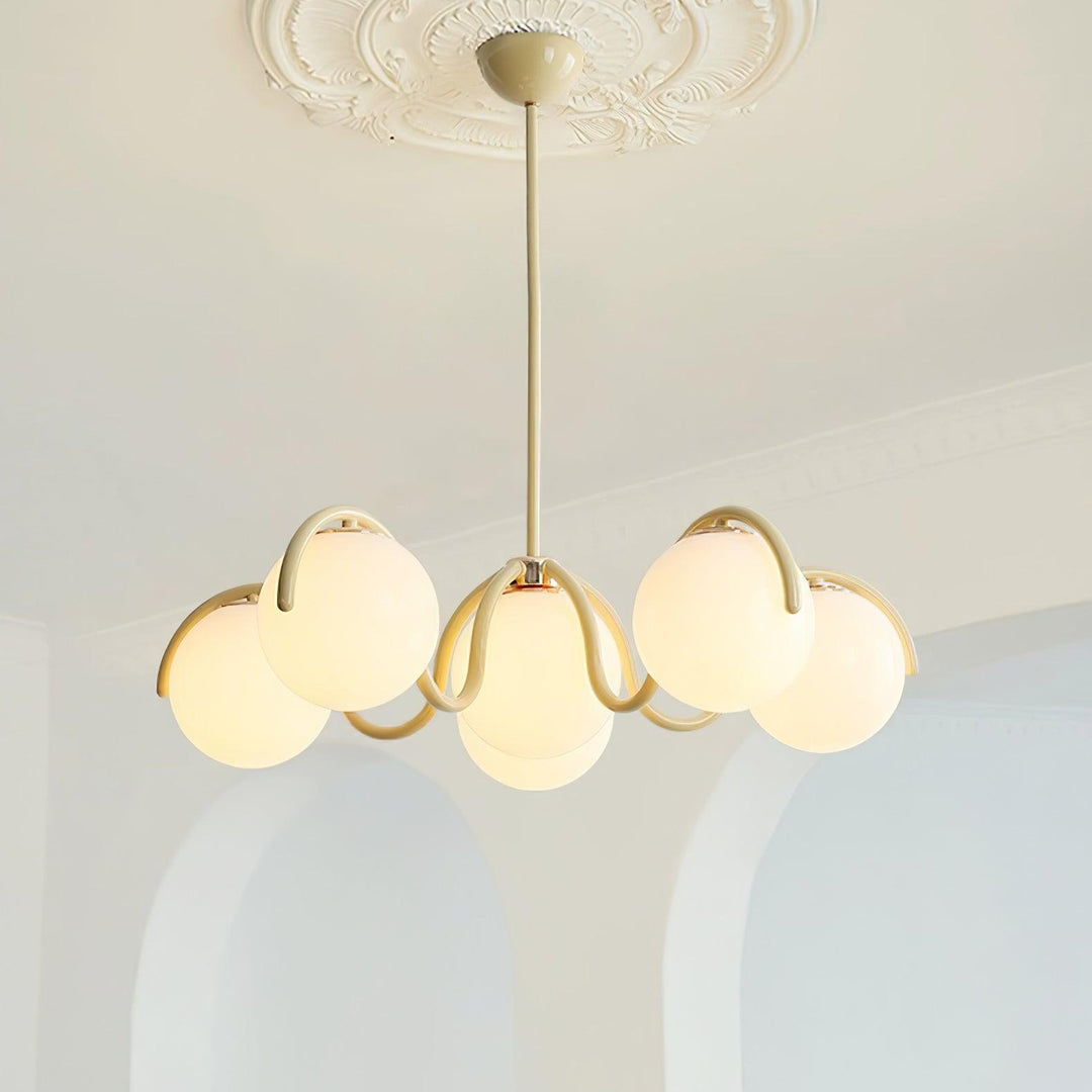 Aria Lampadario Lineare Curvo