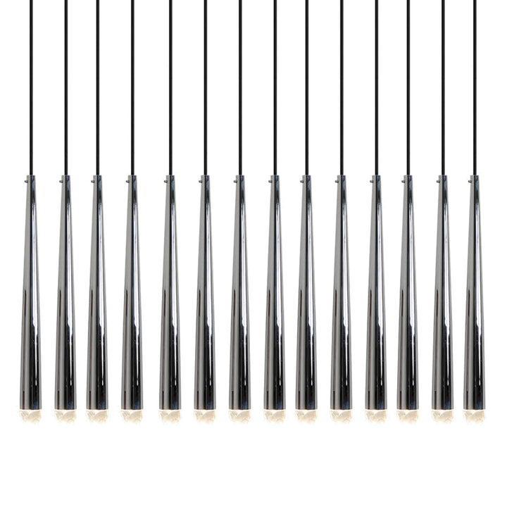 Lampadario con Paralume in Cristallo e ottone Lucido minimalista