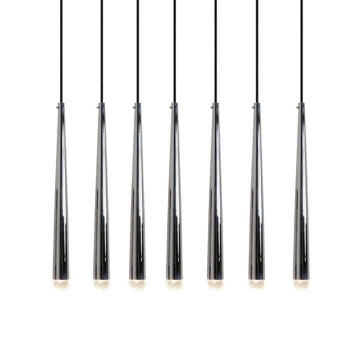 Lampadario con Paralume in Cristallo e ottone Lucido minimalista