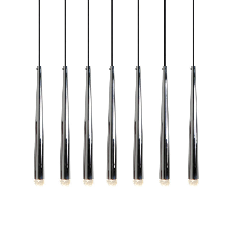 Lampadario con Paralume in Cristallo e ottone Lucido minimalista