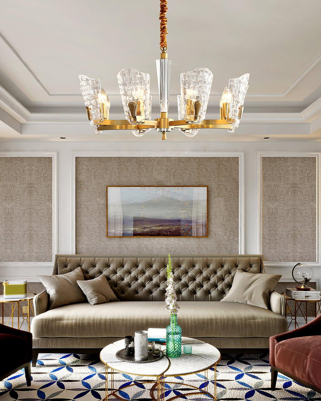 Radiant lampadario in ottone lusso