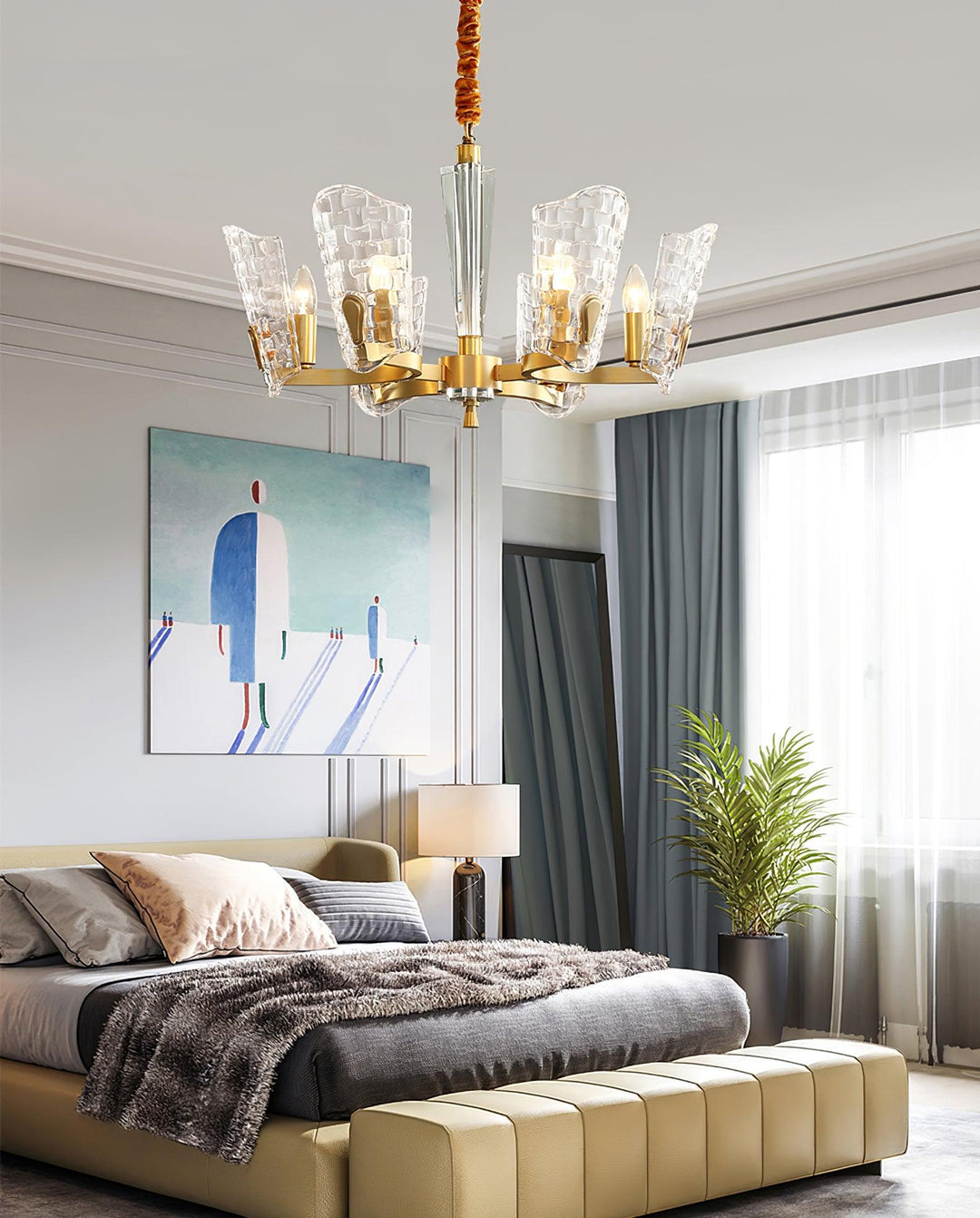 Radiant lampadario in ottone lusso